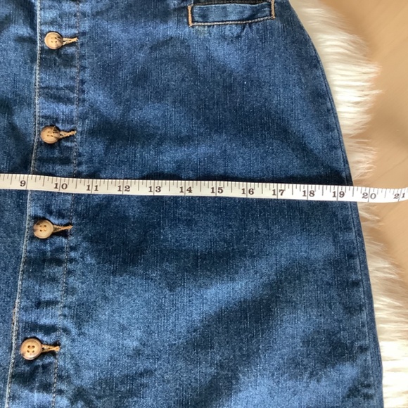 White Stagg Maxi Jean Skirt Size 14 - Picture 6 of 7